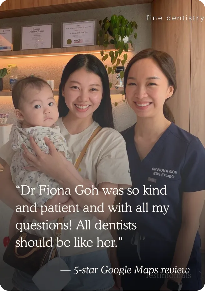 Child receiving gentle dental care at Fine Dentistry